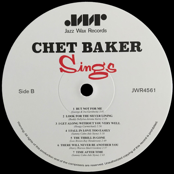 Chet Baker - Chet Baker Sings | Jazz Wax Records (JWR4561) - 2