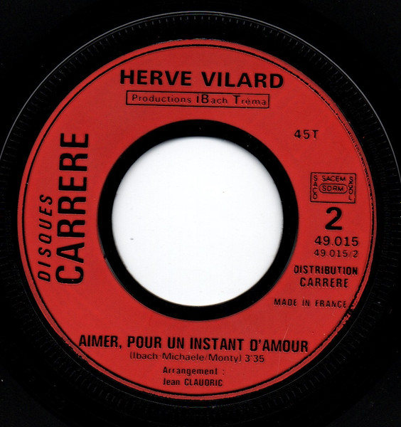 Hervé Vilard - Amore Caro, Amore Bello | Disques Carrere (49 015) - 4 Hervé Vilard - Amore Caro, Amore Bello | Disques Carrere (49 015) - 4