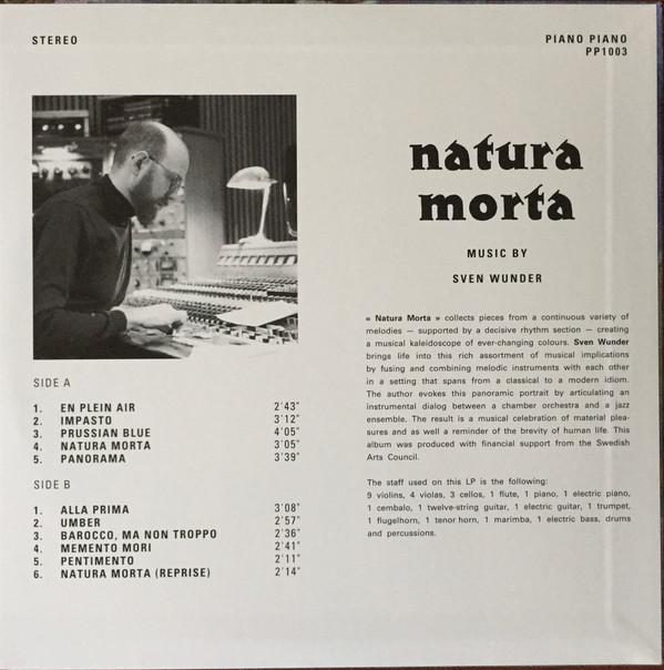 Sven Wunder - Natura Morta | Piano Piano (PP1003) - 2