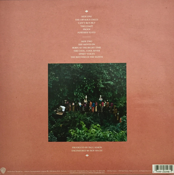 Paul Simon - The Rhythm Of The Saints | Warner Bros. Records (9 26098-1) - 2 Paul Simon - The Rhythm Of The Saints | Warner Bros. Records (9 26098-1) - 2