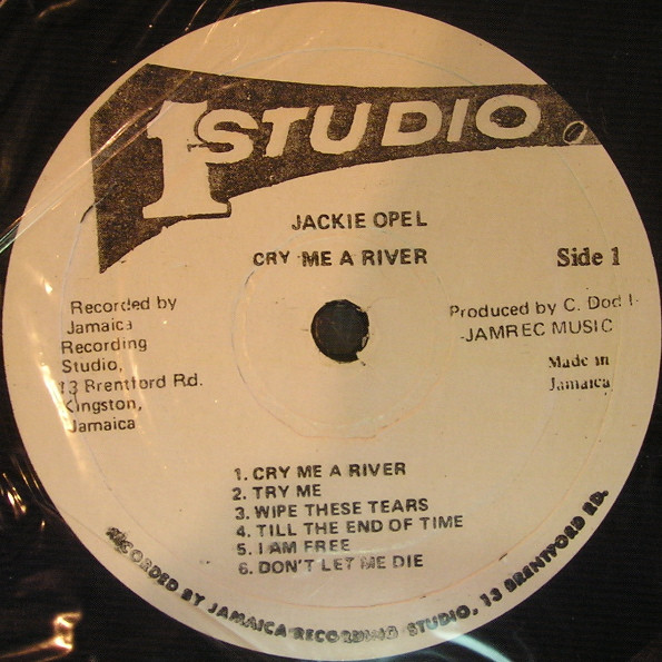 Jackie Opel - Cry Me A River | Studio One (SOL 9013) - 4