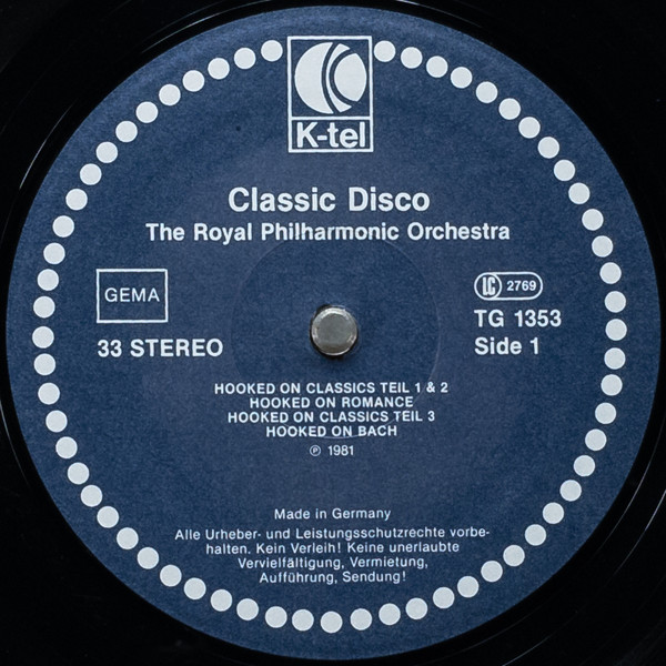 Royal Philharmonic Orchestra - Classic Disco | K-Tel (TG 1353) - 3