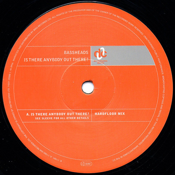 Bassheads - Is There Anybody Out There? | Deconstruction (74321 29388 1) - 3 Bassheads - Is There Anybody Out There? | Deconstruction (74321 29388 1) - 3
