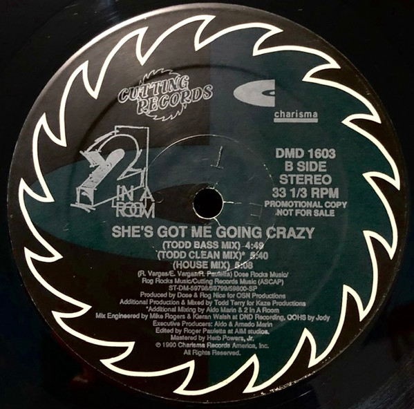 2 In A Room - She's Got Me Going Crazy | Cutting Records (DMD 1603)