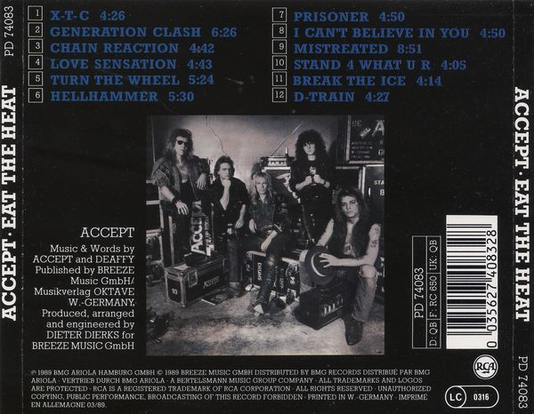 Accept - Eat The Heat | RCA (PD 74083) - 3 Accept - Eat The Heat | RCA (PD 74083) - 3