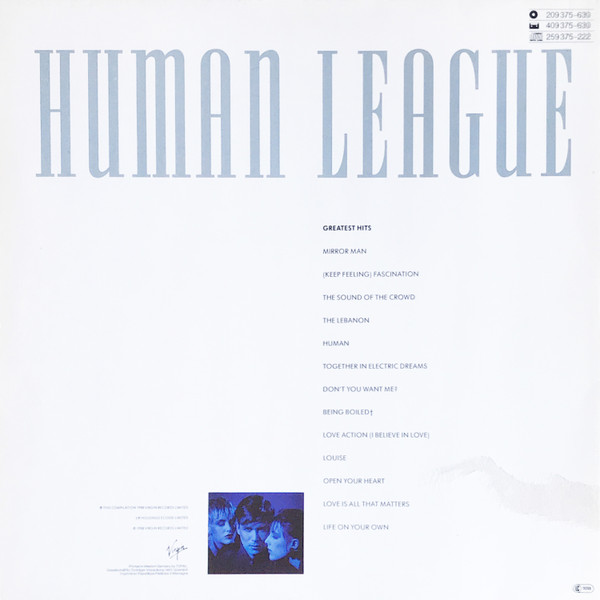 The Human League - Greatest Hits | Virgin (209 375) - 4 The Human League - Greatest Hits | Virgin (209 375) - 4