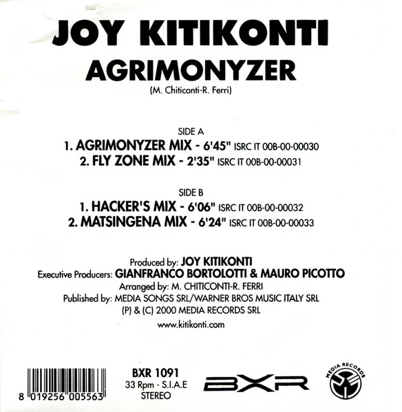 Joy Kitikonti - Agrimonyzer | BXR (BXR 1091) - 3 Joy Kitikonti - Agrimonyzer | BXR (BXR 1091) - 3