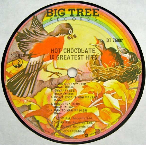 Hot Chocolate - 10 Greatest Hits | Big Tree Records (BT 76002) - 4 Hot Chocolate - 10 Greatest Hits | Big Tree Records (BT 76002) - 4
