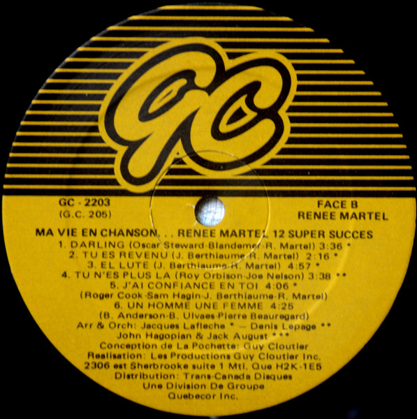 Renée Martel - Ma Vie En Chanson... | GC (G.C. 2203) - 4