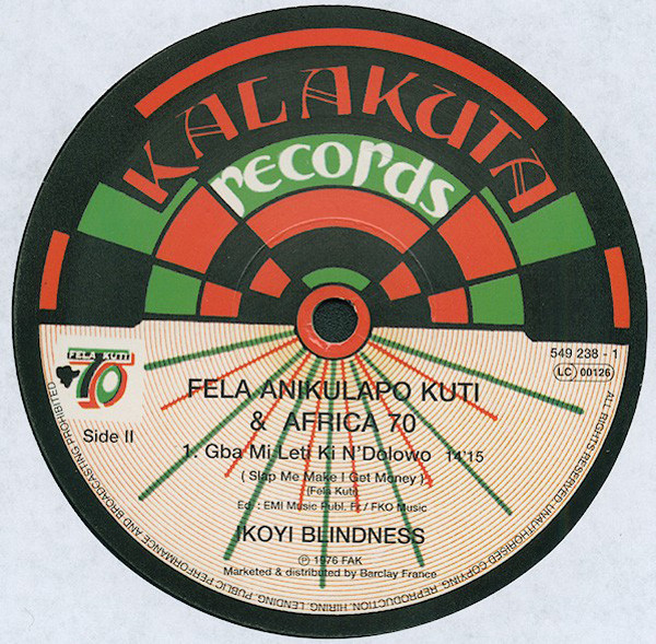 Fela Kuti & Africa 70 - Ikoyi Blindness | Kalakuta (549 238 - 1) - 4