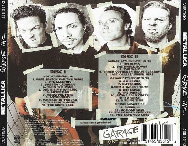 Metallica - Garage Inc. | Vertigo (538 351-2) - 2 Metallica - Garage Inc. | Vertigo (538 351-2) - 2