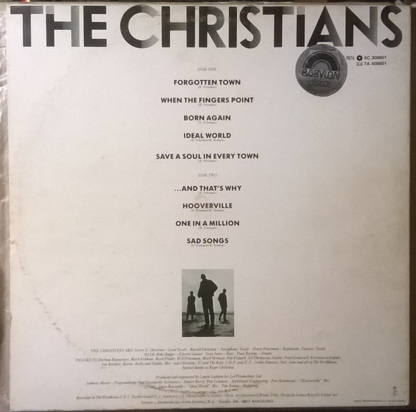 The Christians - The Christians | Island Records (5C 208601) - 4 The Christians - The Christians | Island Records (5C 208601) - 4