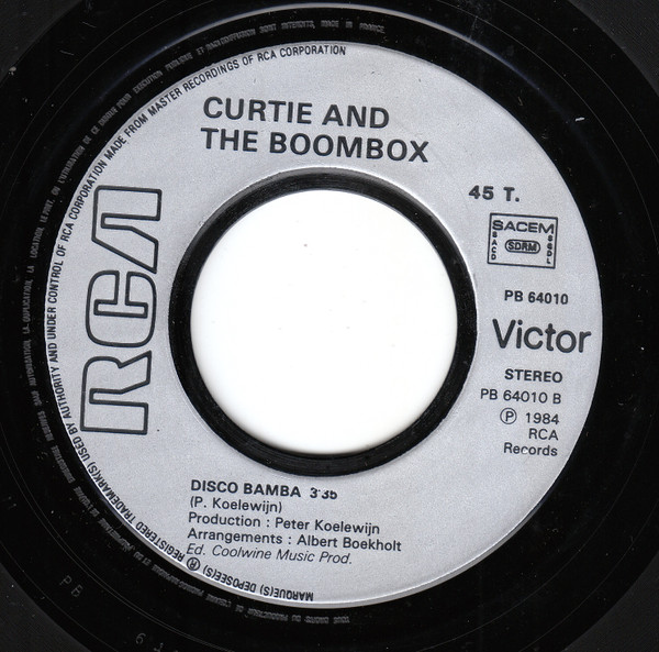 Curtie And The Boombox - Let's Talk It Over In The Ladies' Room | RCA Victor (PB 64010) - 4