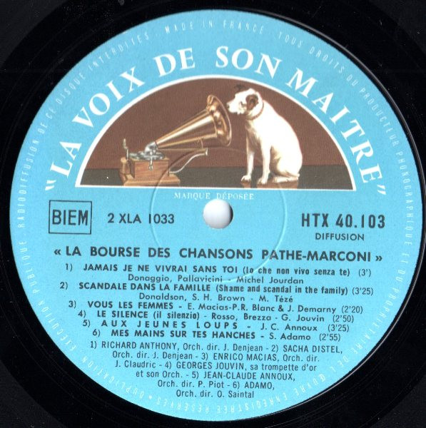 Various - La Bourse Des Chansons N° 14 | La Voix De Son Maître (HTX 40.103) - 3 Various - La Bourse Des Chansons N° 14 | La Voix De Son Maître (HTX 40.103) - 3