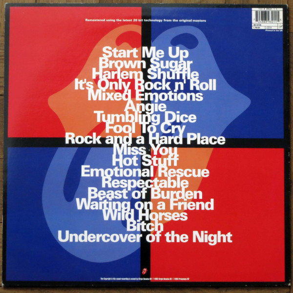 The Rolling Stones - Jump Back (The Best Of The Rolling Stones '71 - '93) | Virgin (V2726) - 2