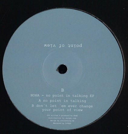 Noha - No Point in Talking EP | Point Of View (POINT006) - 2