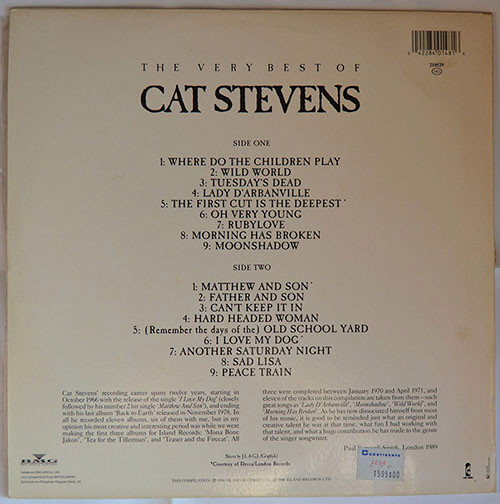 Cat Stevens - The Very Best Of Cat Stevens | PolyGram (210529) - 2