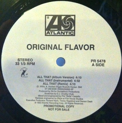 Original Flavor - All That / Hit | Atlantic (PR 5478) - main