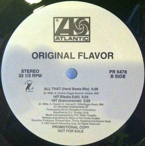 Original Flavor - All That / Hit | Atlantic (PR 5478) - 2