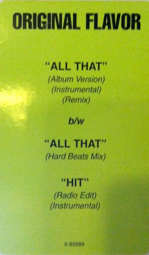 Original Flavor - All That / Hit | Atlantic (PR 5478) - 3