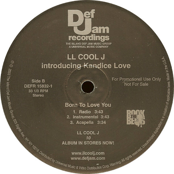 LL Cool J Introducing Kandice Love - Amazin' | Def Jam Recordings (DEFR 15832-1) - 2