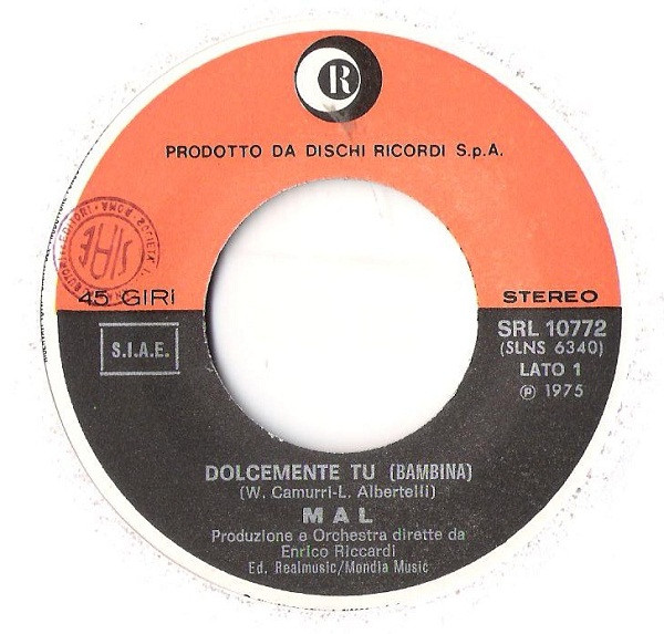 Mal - Dolcemente Tu | Ricordi (SRL 10772) - 3
