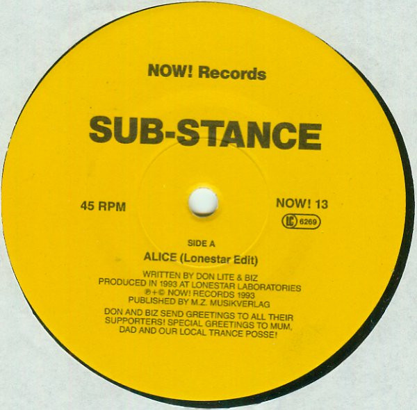 Sub-Stance - Alice | NOW! Records (NOW! 13) - main Sub-Stance - Alice | NOW! Records (NOW! 13) - main