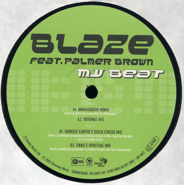 Blaze Feat. Palmer Brown - My Beat | 3way Music (3W 001T) - main