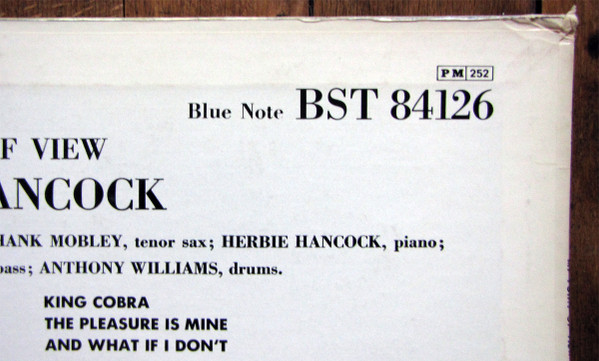 Herbie Hancock - My Point Of View | Blue Note (BST 84126) - 3