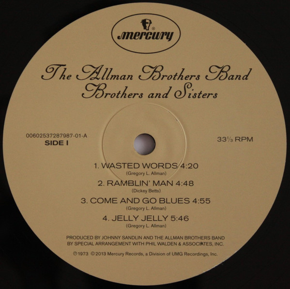 The Allman Brothers Band - Brothers And Sisters | Mercury (00602537287987) - 4 The Allman Brothers Band - Brothers And Sisters | Mercury (00602537287987) - 4