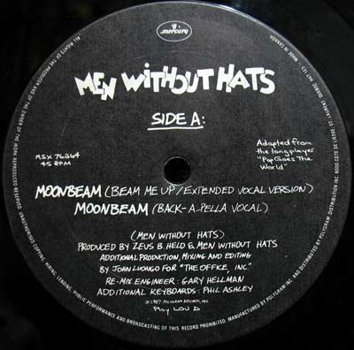 Men Without Hats - Moonbeam | Mercury (MSX 76264) - 3