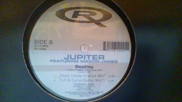 Jupiter Featuring Sylvia Mason-James - Destiny | Radikal Records (RU 15009)