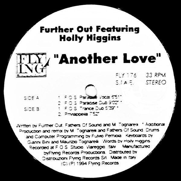 Further Out Featuring Holly Higgins - Another Love | Flying Records (FLY 176)