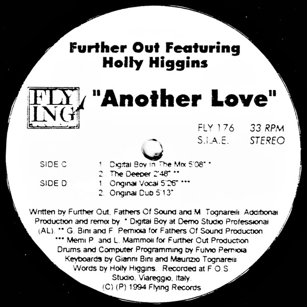 Further Out Featuring Holly Higgins - Another Love | Flying Records (FLY 176) - 2