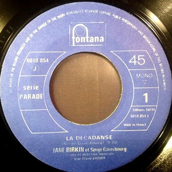 Jane Birkin & Serge Gainsbourg - La Décadanse | Fontana (6010 054) - 3 Jane Birkin & Serge Gainsbourg - La Décadanse | Fontana (6010 054) - 3