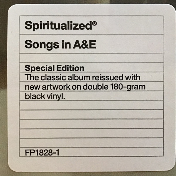 Spiritualized - Songs In A&E | Fat Possum Records (FP1828-1) - 2