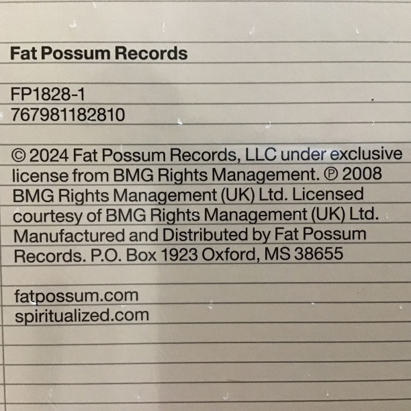 Spiritualized - Songs In A&E | Fat Possum Records (FP1828-1) - 3