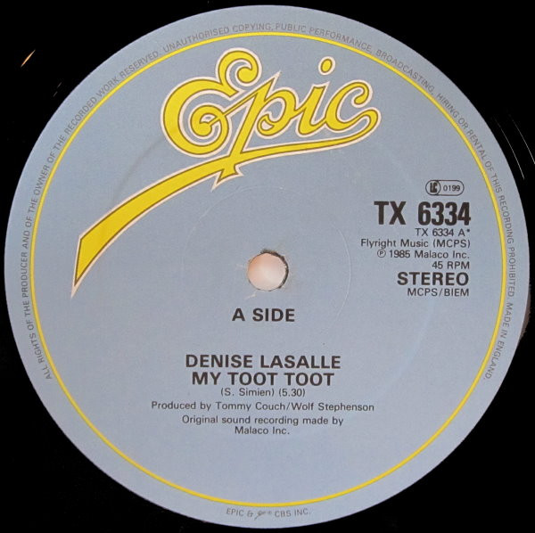 Denise LaSalle - My Toot Toot | Epic (TX 6334) - main