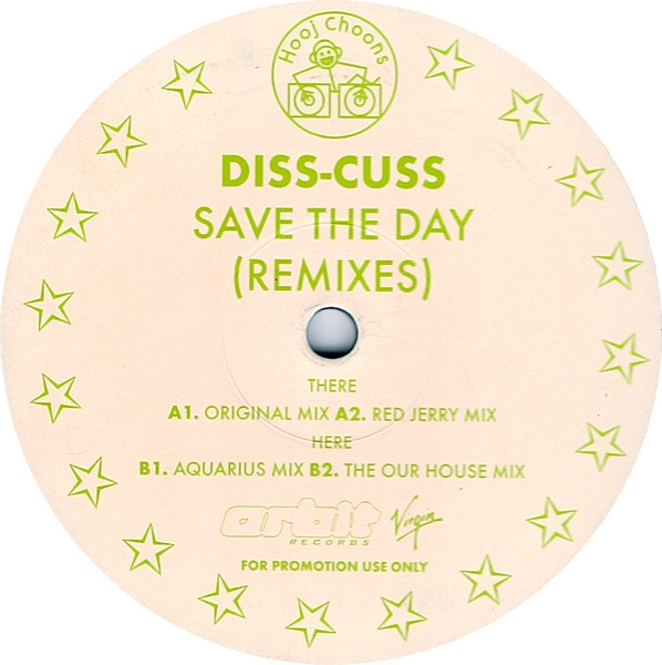 Diss-Cuss - Save The Day (Remixes) | Orbit Records (180 ORB) - main Diss-Cuss - Save The Day (Remixes) | Orbit Records (180 ORB) - main