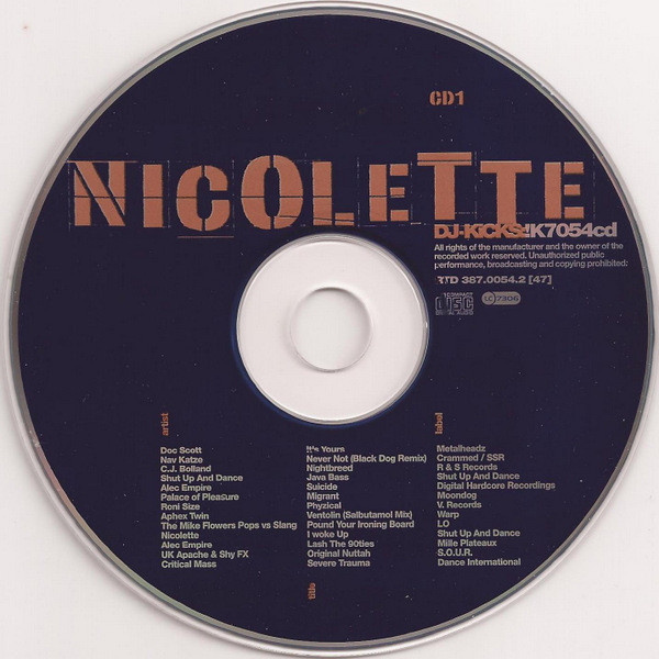 Nicolette - DJ-Kicks | !K7 (054cd) - 3