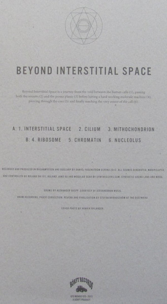 Daniel Fagerström - Beyond Interstitial Space | UFO Mongo (UFO MONGO 025) - 3