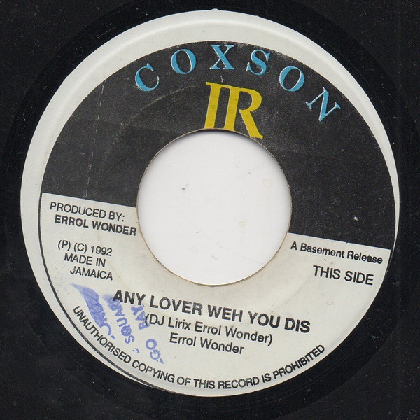 Errol Wonder - Any Lover Weh You dis | Coxson Jr. (none)