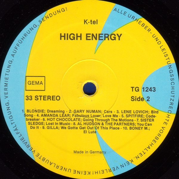Various - High Energy (Top-Hits '80) | K-Tel (TG 1243) - 4 Various - High Energy (Top-Hits '80) | K-Tel (TG 1243) - 4