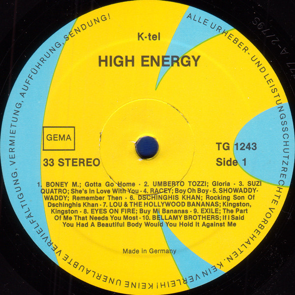 Various - High Energy (Top-Hits '80) | K-Tel (TG 1243) - 3 Various - High Energy (Top-Hits '80) | K-Tel (TG 1243) - 3
