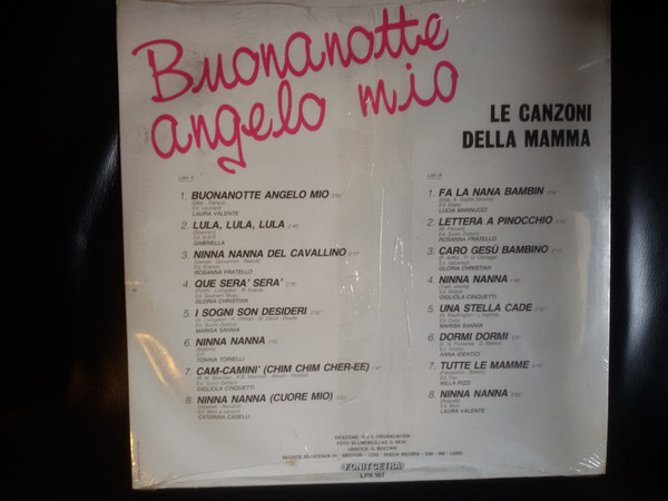 Various - Buonanotte Angelo Mio - Le Canzoni Della Mamma | Fonit Cetra (LPX 167) - 2 Various - Buonanotte Angelo Mio - Le Canzoni Della Mamma | Fonit Cetra (LPX 167) - 2