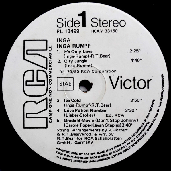 Inga Rumpf - Inga | RCA (PL 13499) - 3