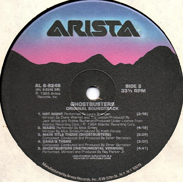 Various - Ghostbusters (Original Soundtrack) | Arista (AL8-8246) - 4 Various - Ghostbusters (Original Soundtrack) | Arista (AL8-8246) - 4