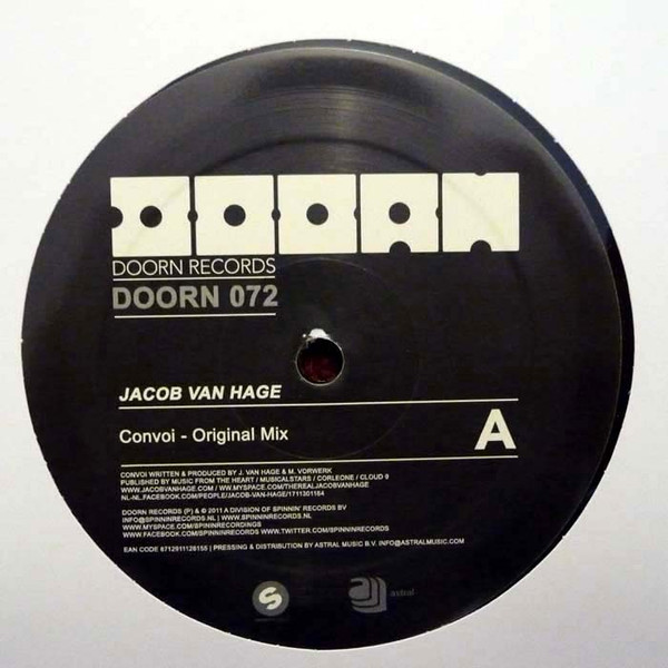 Jacob van Hage / Sander van Doorn - Convoi / Outro | Doorn Records (DOORN 072) - main