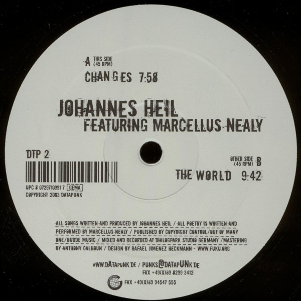 Johannes Heil Featuring Marcellus Nealy - Changes / The World | Datapunk (DTP 2) - main