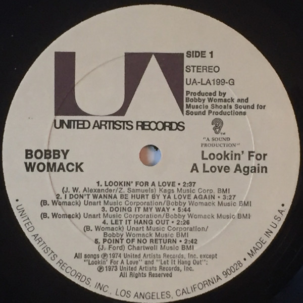 Bobby Womack - Lookin' For A Love Again | United Artists Records (UA-LA199-G) - 3